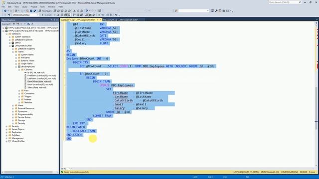 CRUD Operations Using ASP.NET Core And ADO.NET | With SQL Stored Procedures | .Net 7.0