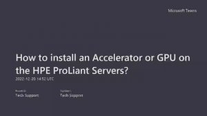 How to install an Accelerator or GPU on the HPE ProLiant Servers? VMware + Nvidia AI-Ready Platform