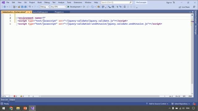 Part 69. Environment Tag Helper in ASP.NET Core MVC.  | ASPNETCOREMVC Without Entity Framework Core