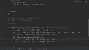 Tim Sort Algorithm Part 3 Scala