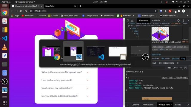 FAQ Accordion Card Using HTML, CSS & JavaScript || Part-3 || Frontend Mentor Coding Challenge