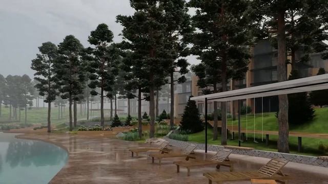 Проект загородного отеля. Проектирование загородной недвижимости.