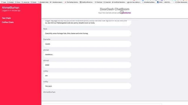 React Chat application Competition. смотреть онлайн