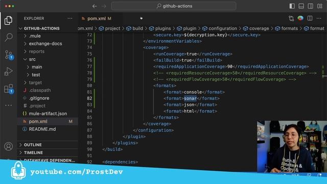 Part 4: CI/CD pipeline with MuleSoft and GitHub Actions - MUnit minimum coverage percentage смотреть онлайн
