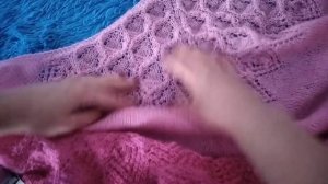 Шаль Лебёдушка/ шаль спицами/готовая работа