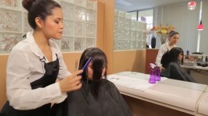 Layered Haircuts With Thick Bangs for Women With Straight, Fine Hair : Hair Styling & Gel