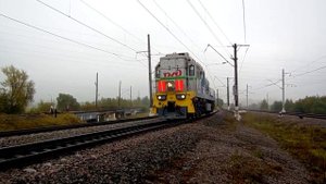 Тепловоз ТЭМ19-001 (ТЧЭ-13) на \/ Международном жел.-дор. салоне техники и технологий "ЭКСПО 1520".