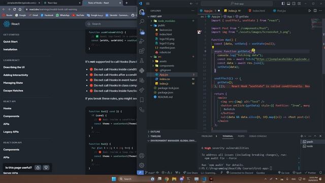 [22] React Sessions - React Hooks Rules, useEffect cleanup, useRef (2) смотреть онлайн