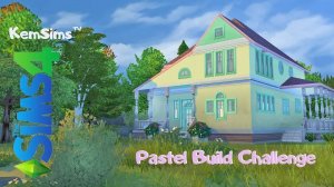 Pastel Build Challenge | Дом в пастельных тонах в The Sims 4 | Челлендж по строительству