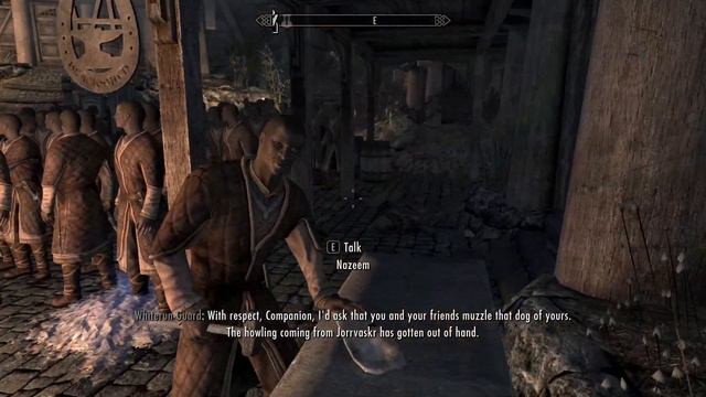 Nazeem who works hard in the Plains District. Skyrim Mythic Creature.