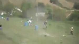 Запуск бочек в воздух / Launching barrels into the air