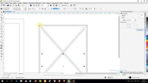Пример фасада в Corel Draw "Крестик"