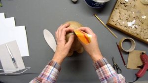 Заготовка в технике Папье-маше/ Зайчик/ Easter bunny