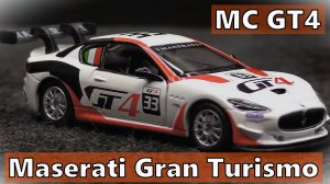 Maserati Gran Turismo MC GT4 Модель машины Масштаб 1:44 MSZ Мини-копия автомобиля