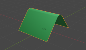 Как согнуть плоскость в блендер 3д.