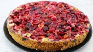 Пирог с клюквой. Самый любимый. Выпечка с ягодами