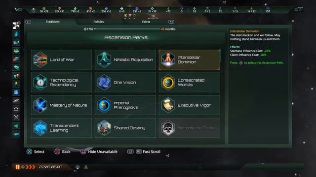 {Silent} ]-[ate' Plays: Stellaris [PS4] E1 Haterian Empire Lost Colony