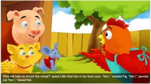 The story of The Little Red Hen In English Talking Before Sleep For Kids