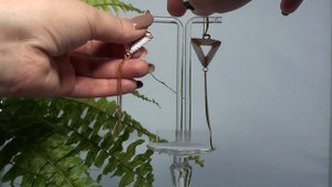 Серьги - треугольники из бисера и не только