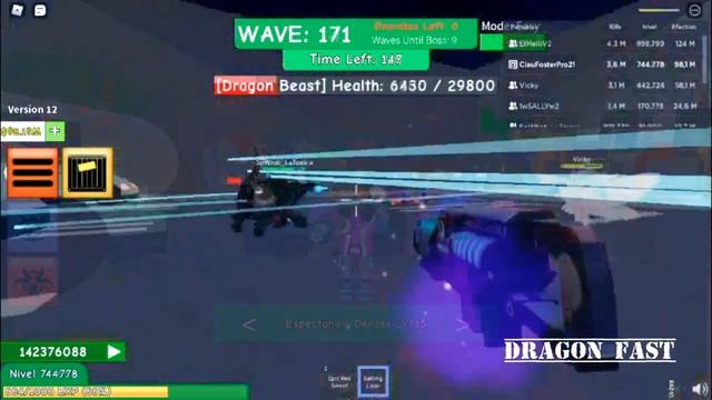 Zombie attack Record Map Gas Station Wave 238 Roblox #TeamDragonFast смотреть онлайн