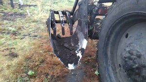 Выкопка саженцев плугом в Тамбовских садах