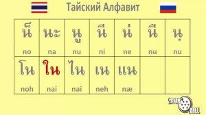 тайский алфавит - гласные звуки