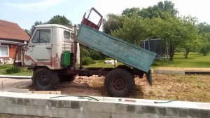 уаз самосвал на лебедке