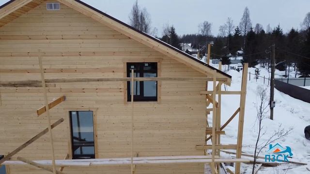 Видео обзор каркасного дома 7х12 от ПЗСК. Каркасный дом 7 на 12. деревня Никитилово.