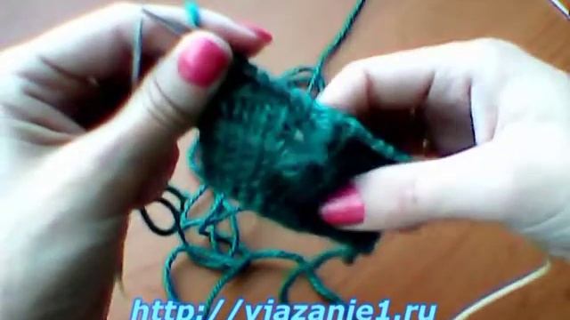 Узор спицами Шишечки смотреть онлайн