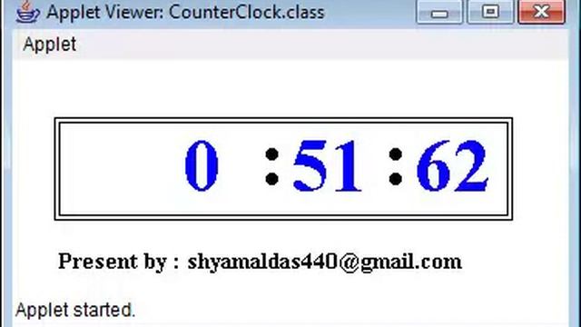 Simple Stopwatch using applet viewer in java смотреть онлайн