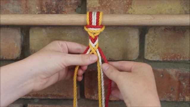 DIY Macrame Tutorial: 6 Strand Fishtail / Arrow Braid