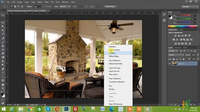 How to Crop Image in Rectangular Shape Using Adobe PhotoShop смотреть онлайн