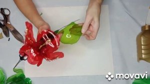 Как сделать фантазийный Аленький цветочек ?! ПЭТ бутылки!#мкцветы#