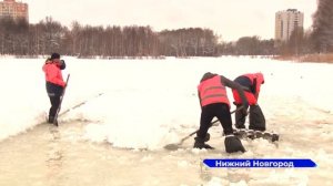 Крещенскую купель начали строить в Автозаводском парке Нижнего Новгорода