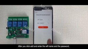 AllbeAI Tuya Smart Wifi Switch,4 channel DC 5V 12V 7-32V,inching/Self-lock/Inter lock