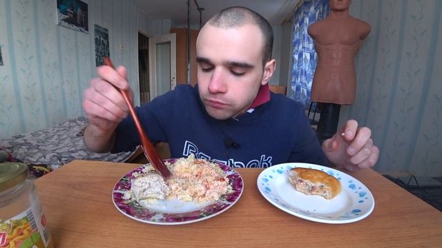 МУКБАНГ/АСМР РИС-ПШЕНКА/ КОТЛЕТА КУРИНАЯ/ РАССТЕГАЙ С ГОРБУШЕЙ/СОУС/ОБЖОР/УЖИН/ EATING/ASMR/Mukbang смотреть онлайн