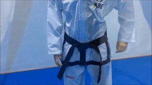 Как завязать пояс таэквондо ИТФ/How to tie a belt in Taekwondo ITF