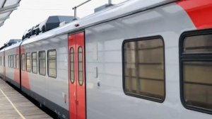 Отправление дизель-поезда РА3-050 «Орлан», станция Верхняя Пышма-Музей, г. Верхняя Пышма.