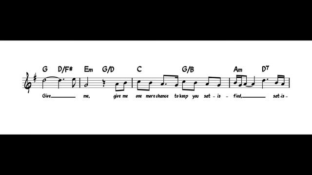 "Always on My Mind" as sung by Elvis - lead sheet