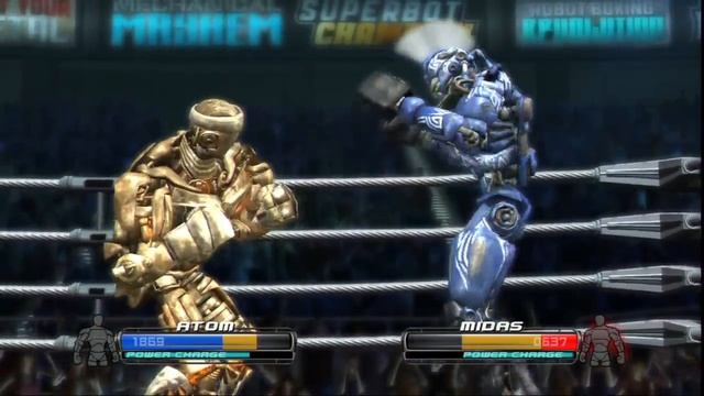 REAL STEEL THE VIDEO GAME [XBOX 360/PS3] Atom vs Ambush & Midas (ЖИВАЯ СТАЛЬ)