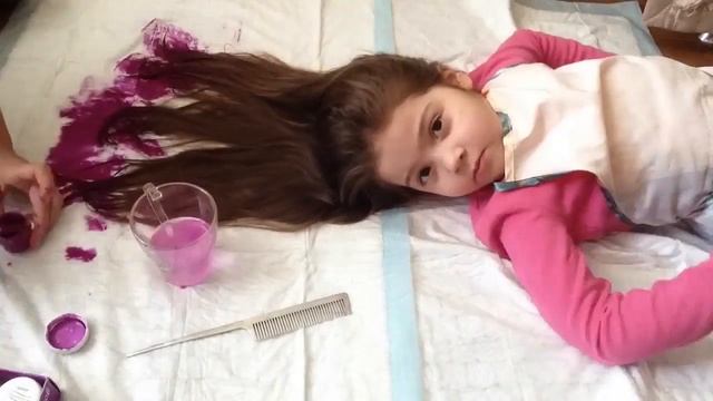 ФИОЛЕТОВЫЕ КОНЧИКИ? Красим волосы в фиолетовый?!