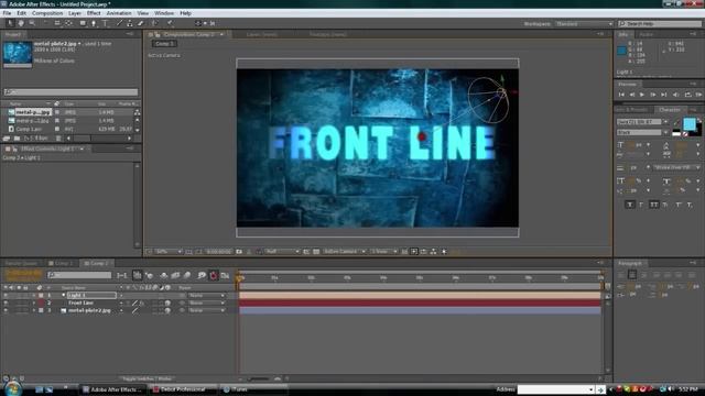 How to make an Intro in Adobe After Effects CS5 (No Plugins) -wMotion and Lighting effects (HD) смотреть онлайн