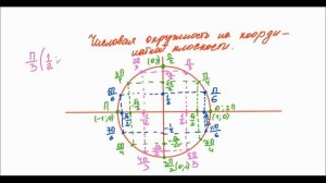 Числовая окружность на координатной плоскости