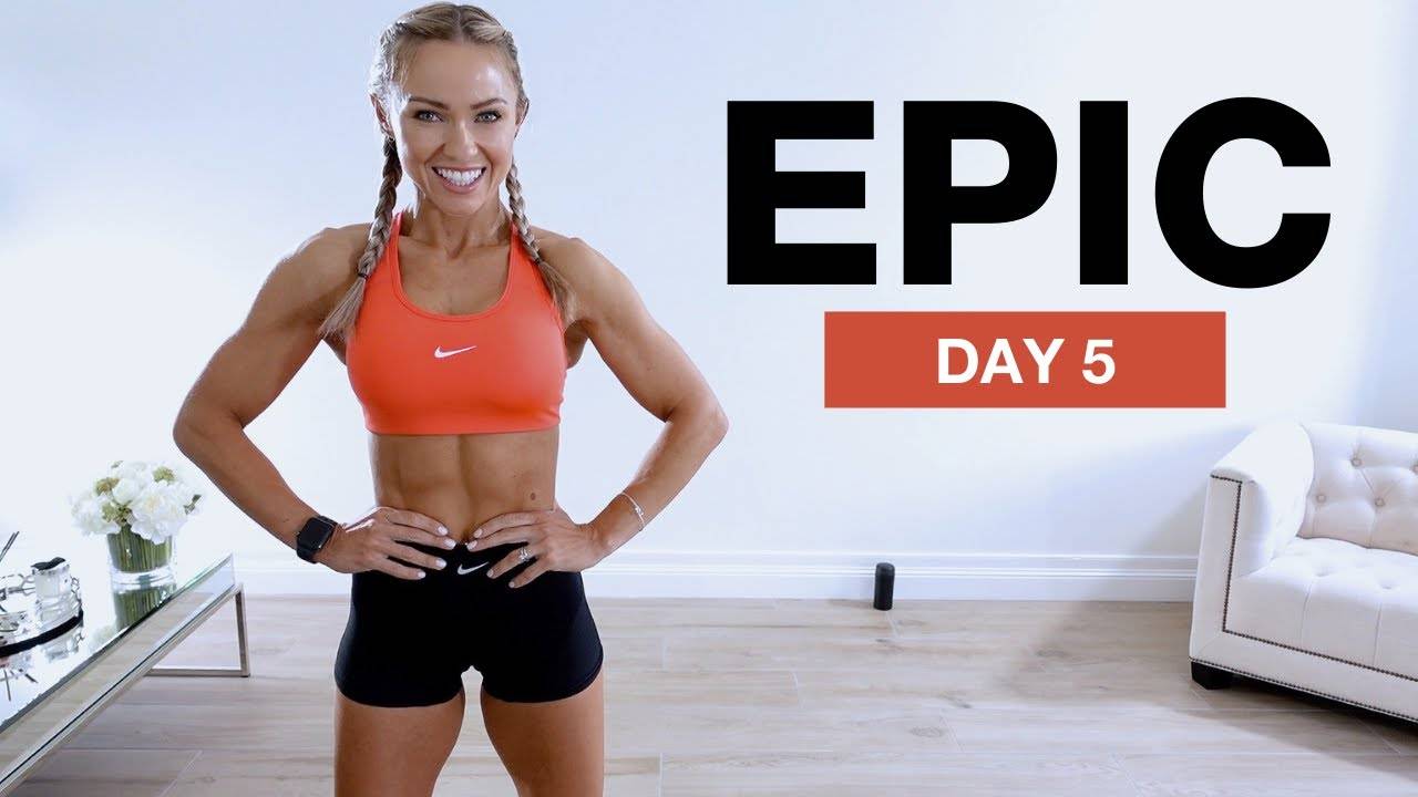 Caroline Girvan - Day 5 of EPIC _ HIIT Full Body Workout No Equipment