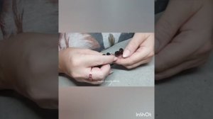 Браслет на резинке , бусины 2 отверстия ,Сборка.