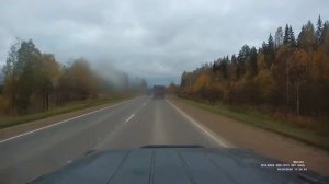 Обгон самосвала с 80 км/ч