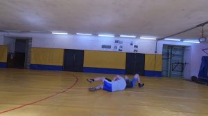 Захват за голову и руку сверх прием "Подвес". Вольная борьба.