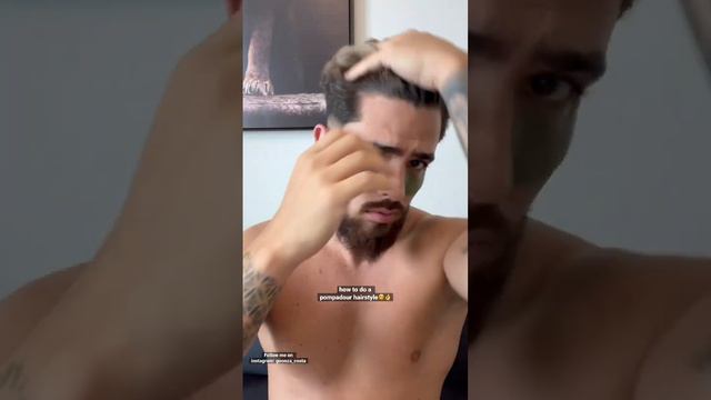 how to do a pompadour hairstyle🧔👌 #hair  #hairstyle  #haircut #mensgrooming #mens #foryou #style