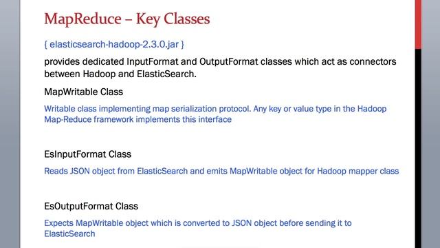 11.4 ElasticSearch Training - MapReduce Key Classes Explained