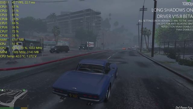 GTA V 1080p on AMD R9 390 FX 8350 Driver Version 15.8 BETA смотреть онлайн